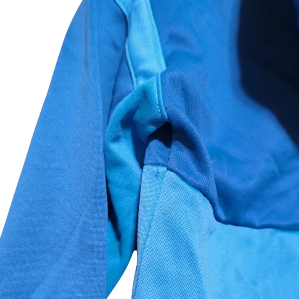 NIKE Blue Two Toned  Dri-Fit Hooded Sweatshirt Boys Size Large Hoodie FLAW